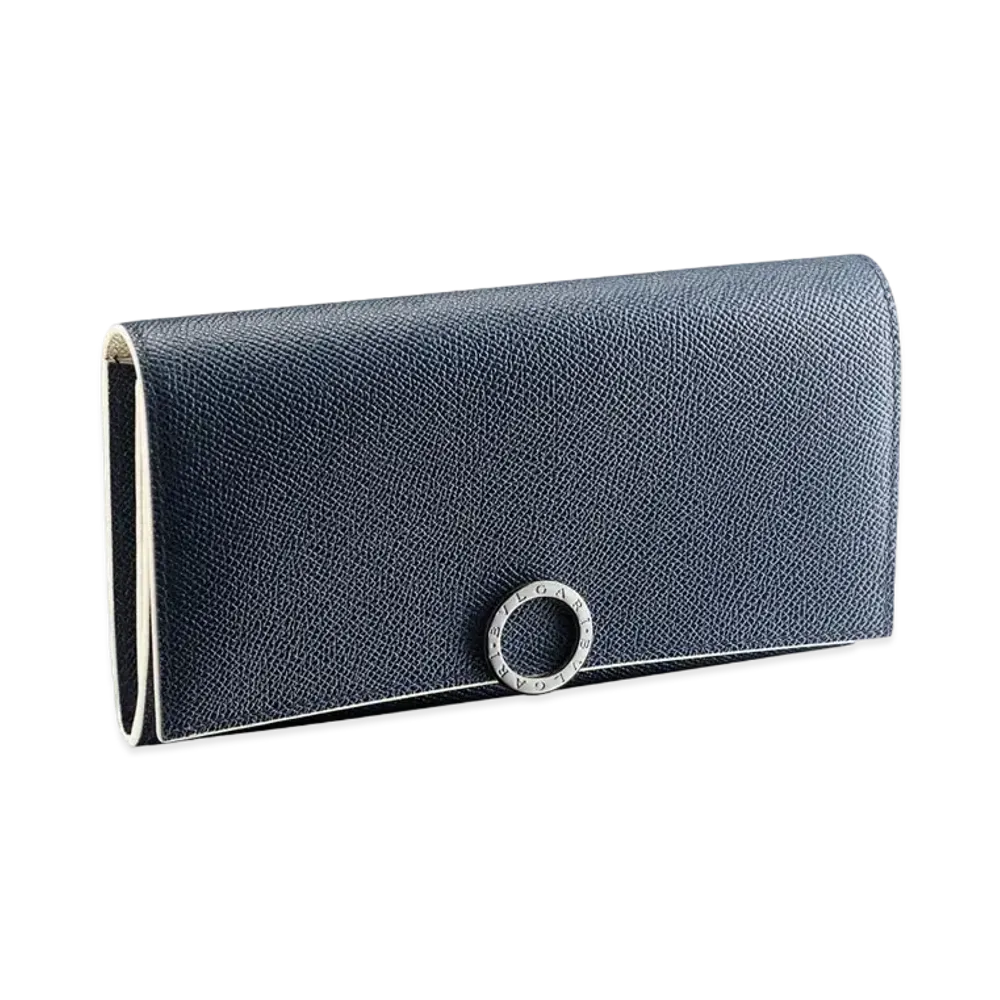 BVLGARI Clip Large Wallet "Blue"