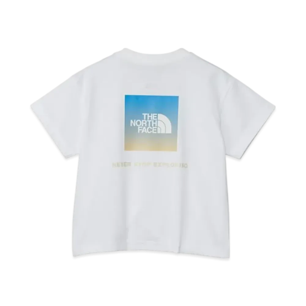 The North Face Baby Short Sleeve Back Gradient Logo Tee "White"
