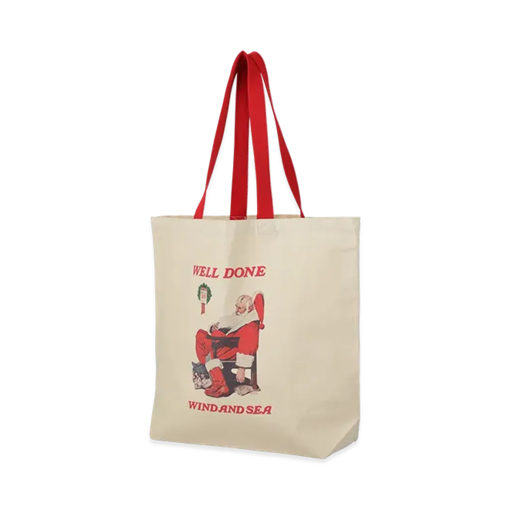 WIND AND SEA x Norman Rockwell Tote Bag "Natural"
