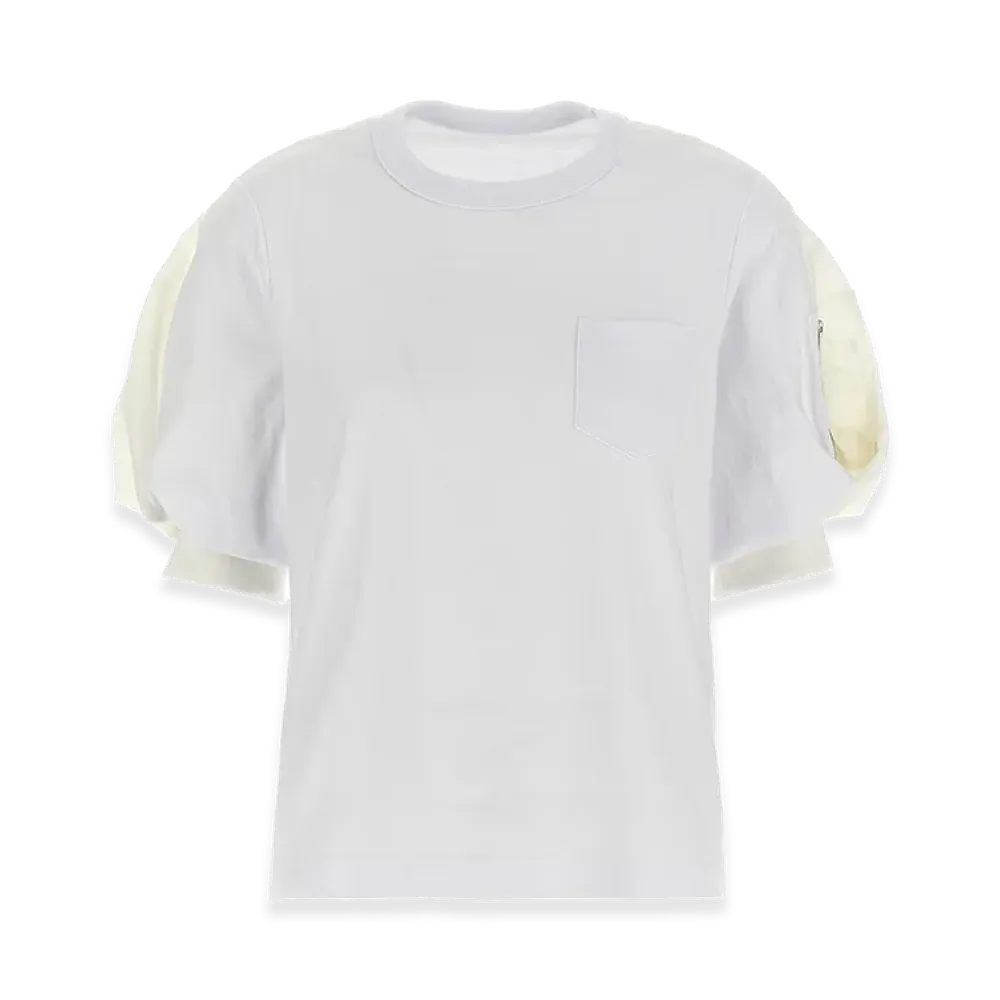 sacai Women's Balloon T-Shirt "White"