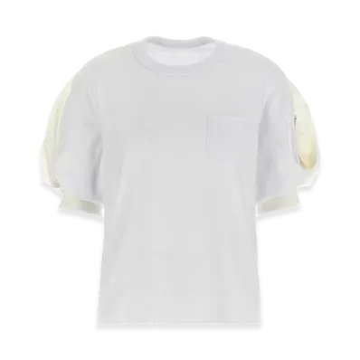 sacai Women's Balloon T-Shirt "White"