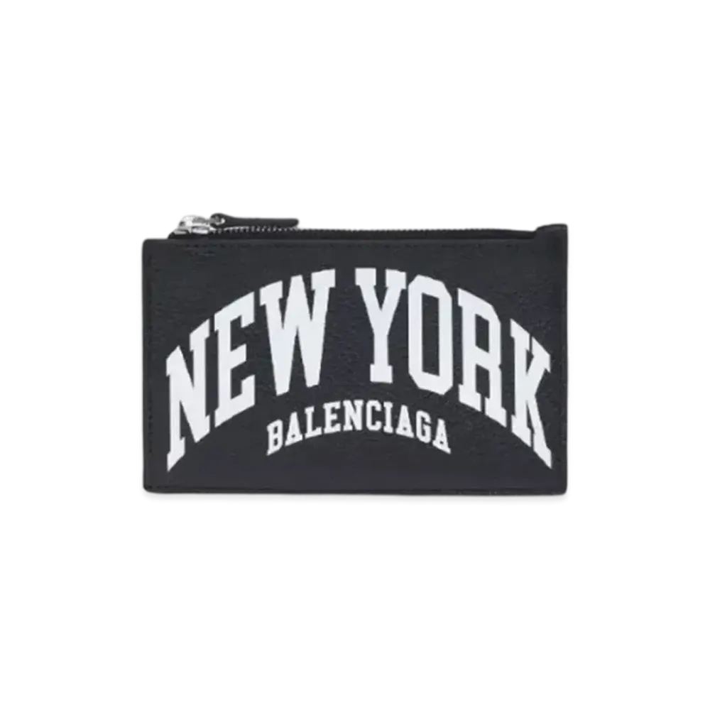 BALENCIAGA Leather Card Holder "Black"
