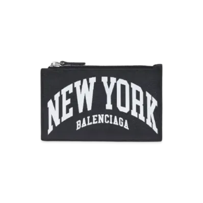 BALENCIAGA Leather Card Holder "Black"