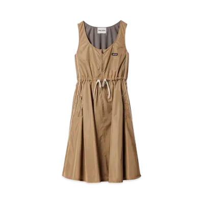 MIUMIU Women's Technical Silk Dress "Natural"