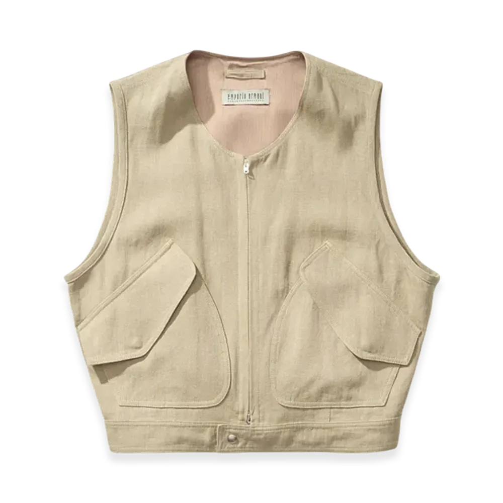 OUR LEGACY Work Shop x Emporio Armani Volo Vest "Oliva Pure Linen"