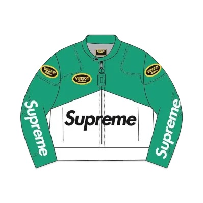 Supreme x Vanson Leathers Cordura Jacket "Green"