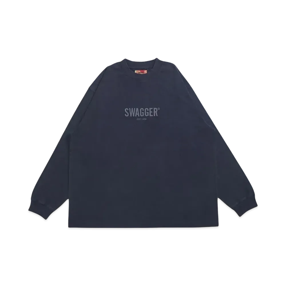 SWAGGER 3D LOGO LT-SHIRT "NAVY"