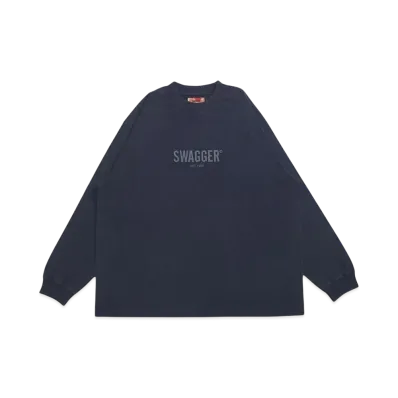 SWAGGER 3D LOGO LT-SHIRT "NAVY"