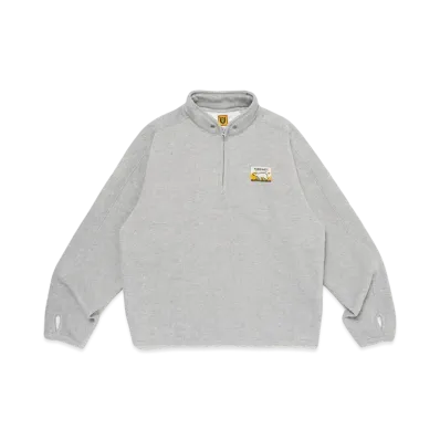 HUMAN MADE Fleece Sweat Half Zip Pullover "Gray"