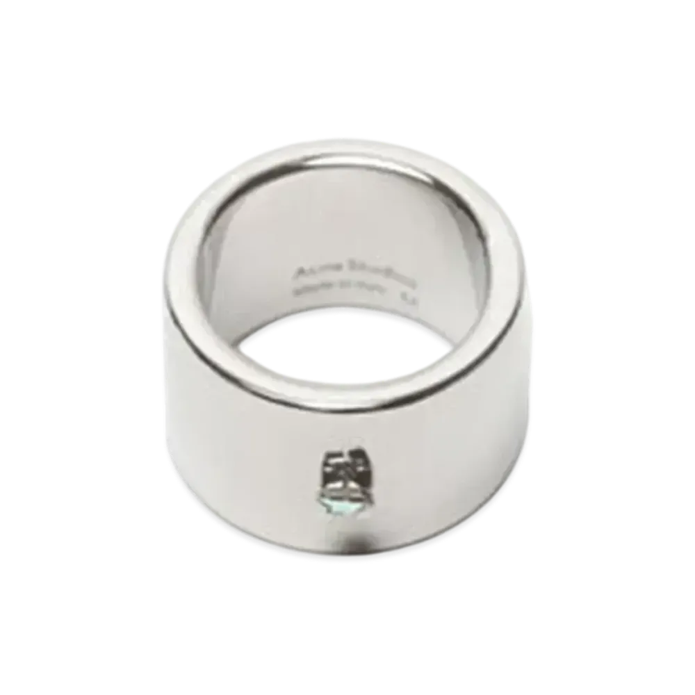 Acne Studios Crystal Ring "Silver"