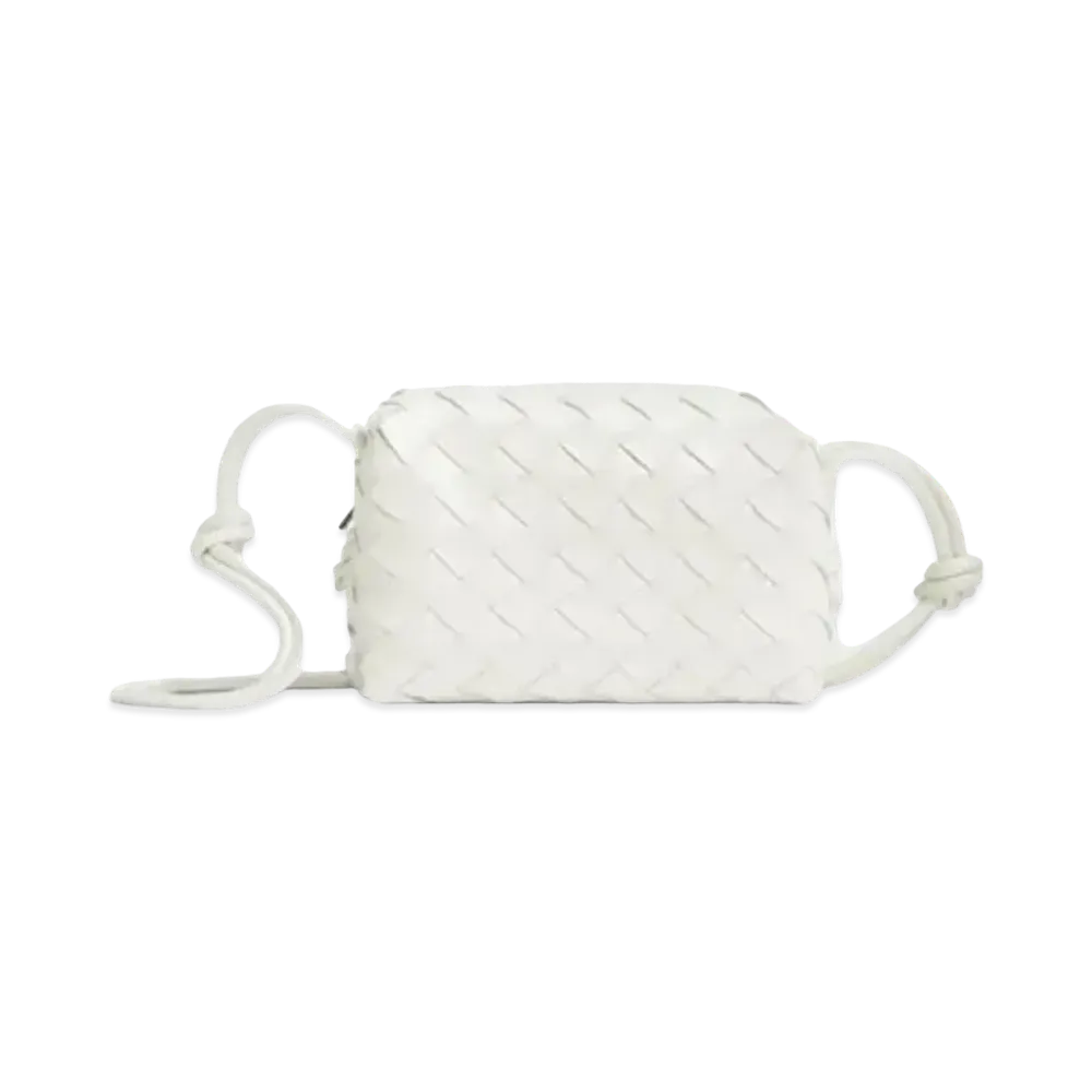 Bottega Veneta Loop Crossbody Bag "White"