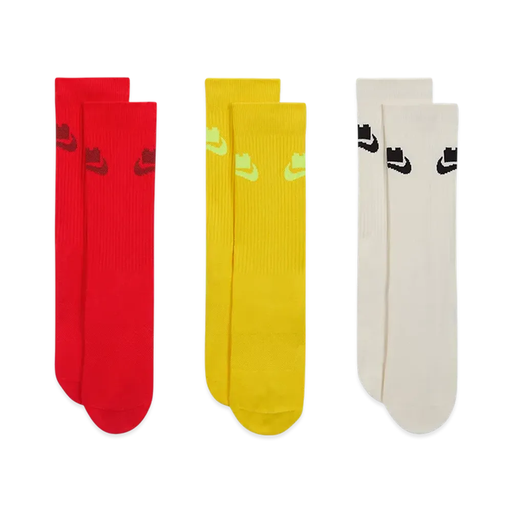 Nike x LEGO Collection Everyday Essentials Crew Socks (3 pairs) "Multi"