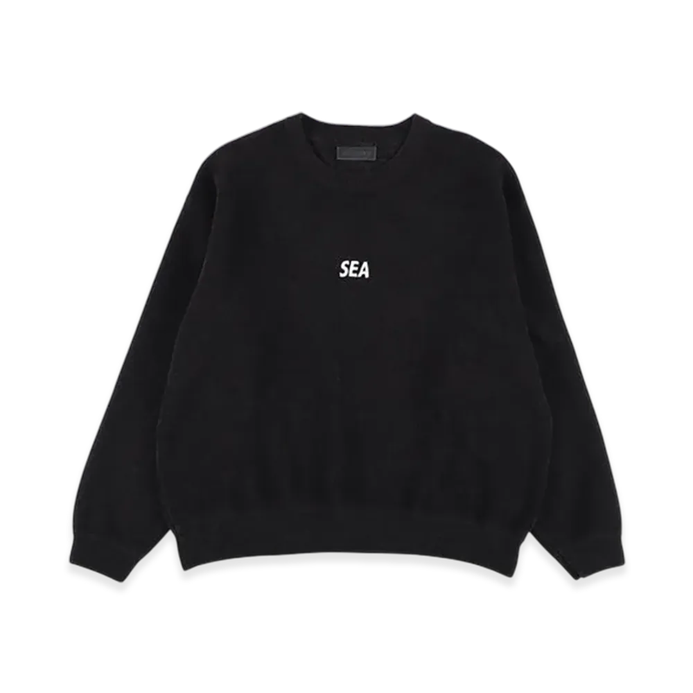 WIND AND SEA Mole Knit Crewneck Sweatshirt "Black"