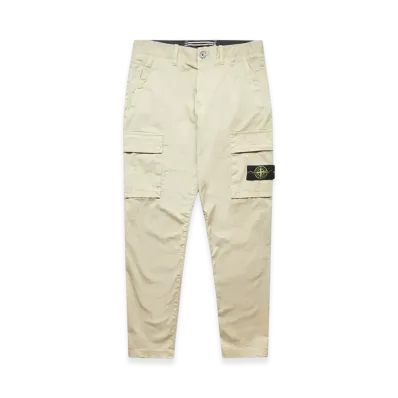 Stone Island 32310 Cotton Gabardine Garment Dyed Cargo Pants - 22FW "Beige"
