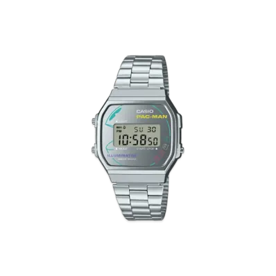 Casio Classic x PAC-MAN A168WEPC-7AJR "Silver"