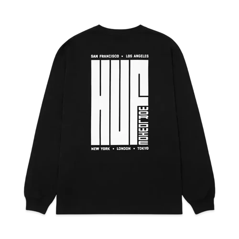 HUF Big Block LS Tee "Black"
