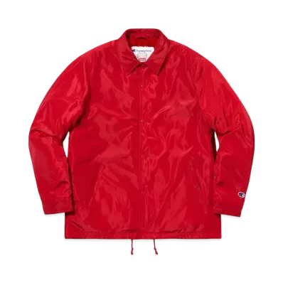 Supreme x Champion Label Coaches Jacket "Red"