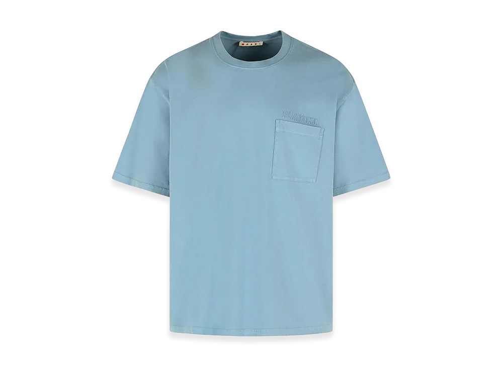 MARNI Cotton T-Shirt "Light Blue"