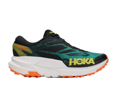 Hoka Mafate X "Black/Electric Aqua"