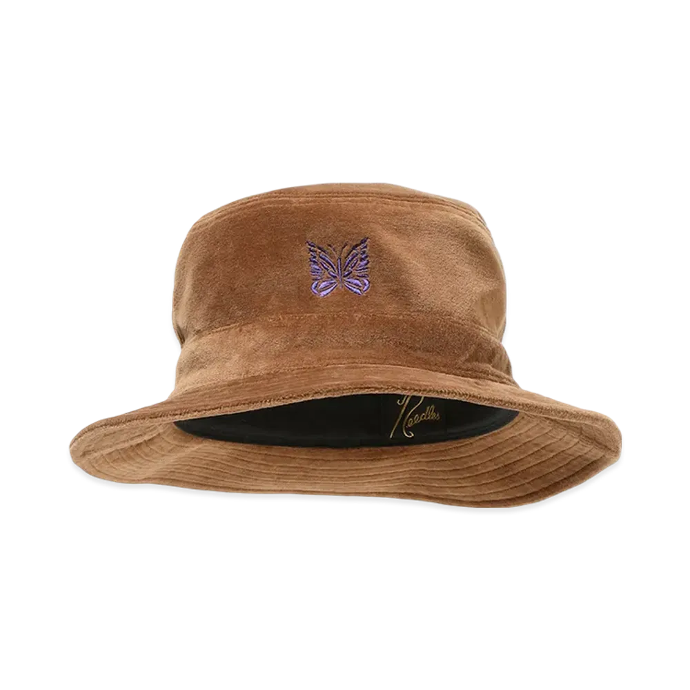NEEDLES Bucket Hat - C/PE Velour "Mocha"