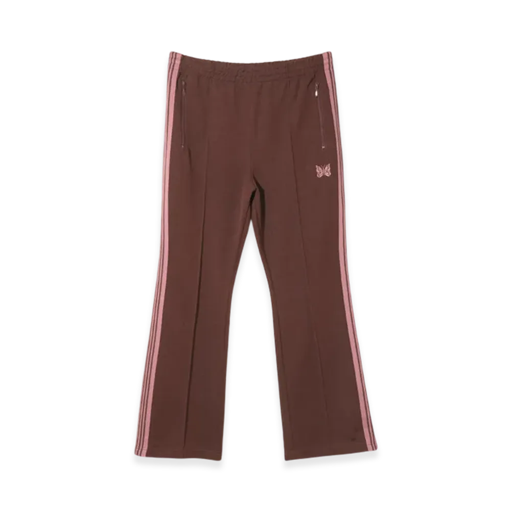 NEEDLES Boot-Cut Track Pant - Poly Smooth "Brown"