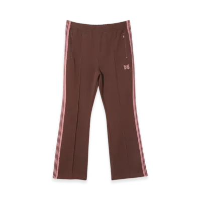 NEEDLES Boot-Cut Track Pant - Poly Smooth "Brown"