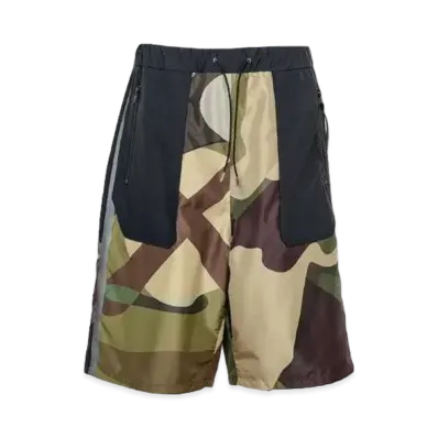 sacai KAWS Track Shorts "Camo"