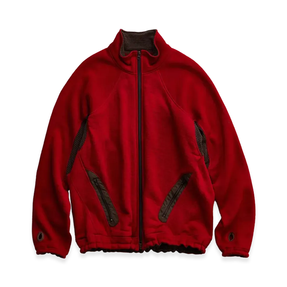NICENESS Bailey Wool Fleece Field Blouson "Red"