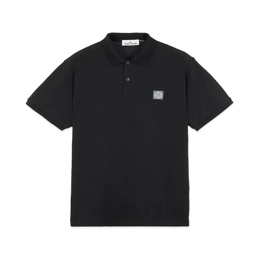 Stone Island 22R39 50/2 COTTON PIQUE_REGULAR FIT "Black"