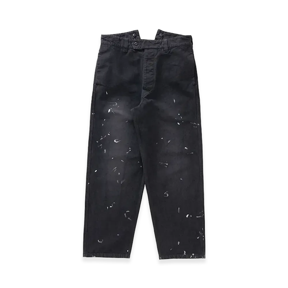 visvim Tiller Pants DMGD "Black"