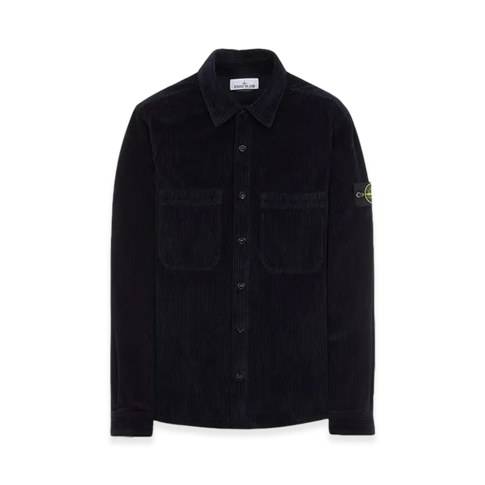 Stone Island 11311 11 Corduroy 400 TC Overshirt - 23FW "Navy Blue"