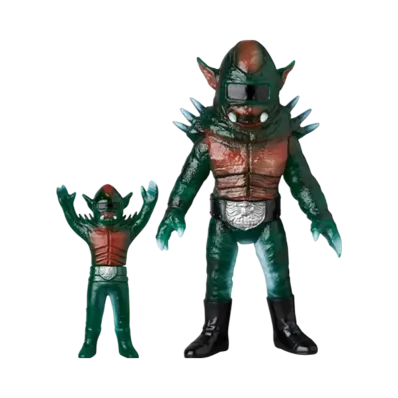 MEDICOM TOY "Toei Retro Sofvi Collection" -Masked Rider- Bear Conger (New Color) + Mini Soft Vinyl