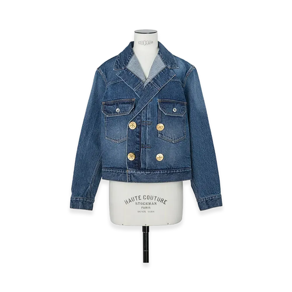 sacai Women's Denim Jacket "Blue"