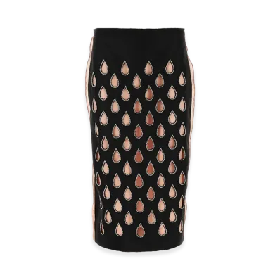 GUCCI Women's Two-Tone Silk Skirt "Multicoloured"