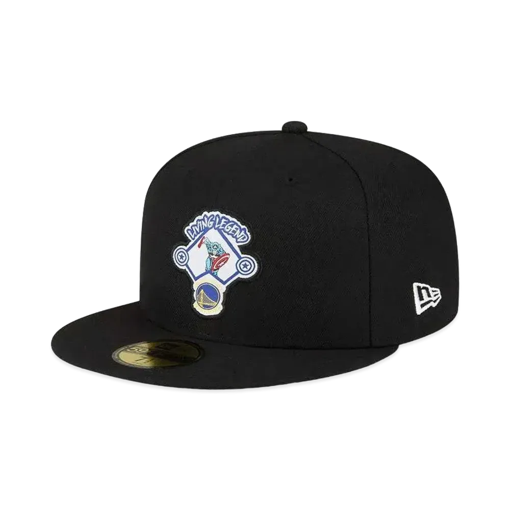NEW ERA x NBA x MARVEL 59FIFTY Golden State Warriors Captain America "Black/Blue"