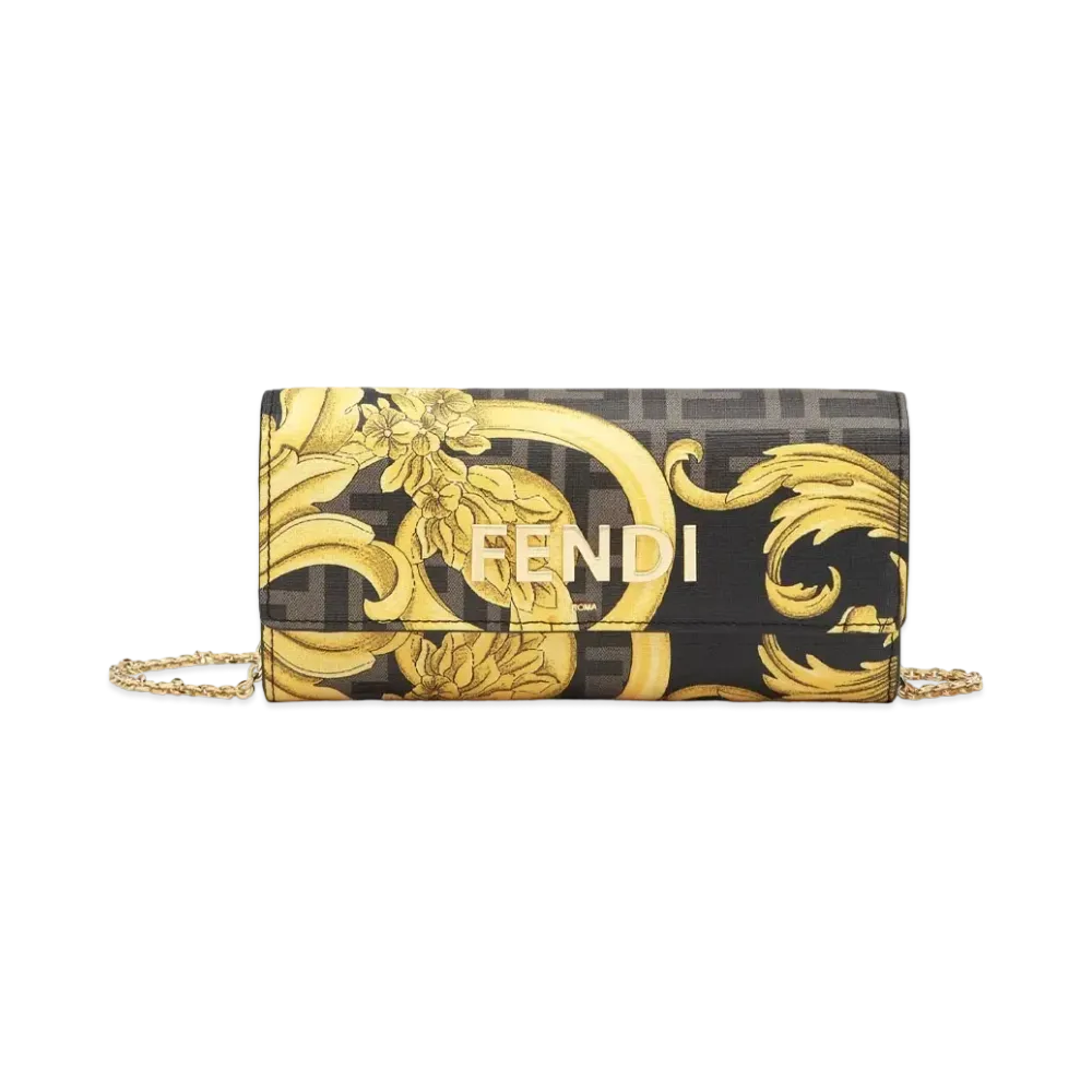 FENDI x Versace Fendace Wallet In Multicolor Fabric "Multicolor"