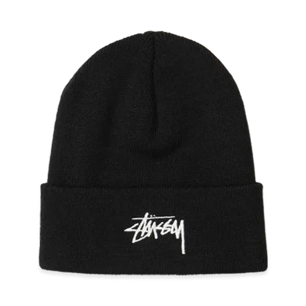 Stussy Stock Cuff Beanie "Black"