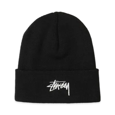 Stussy Stock Cuff Beanie "Black"