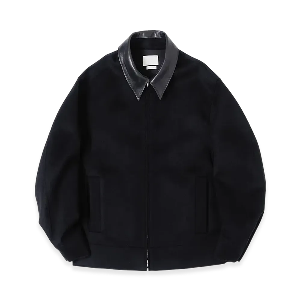YOKE Cashmere Cut-Off Drizzler Jacket "Black"