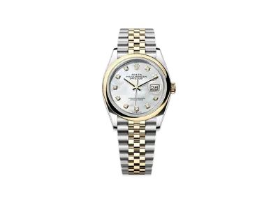ROLEX Datejust 36 Oystersteel & Yellow Gold "White"