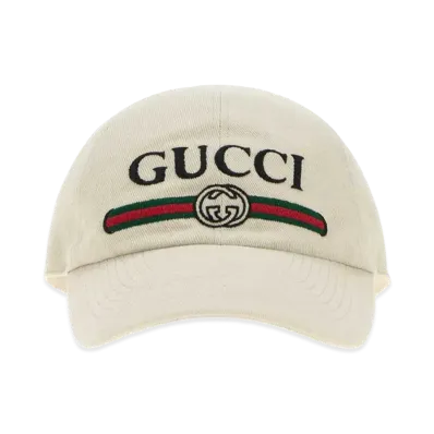 GUCCI Canvas Baseball Cap "White"