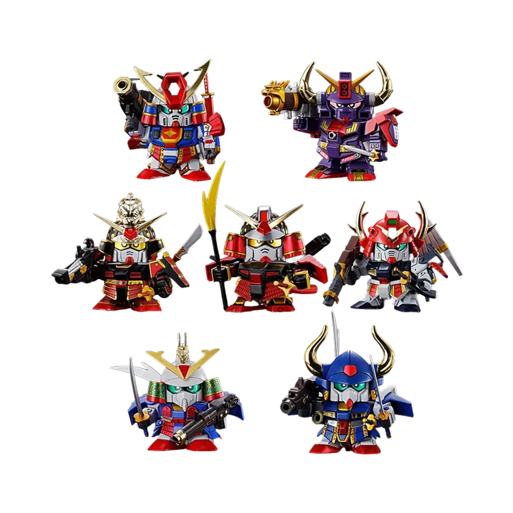BANDAI "SD" -SD Gundam BB Senshi: SD Sengokuden- SD Gundam BB Senshi Musha Shichininshu Set