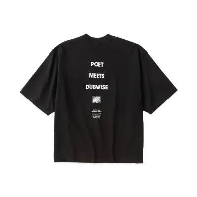 POET MEETS DUBWISE PMD Loose Fit Logo T-Shits "Black"