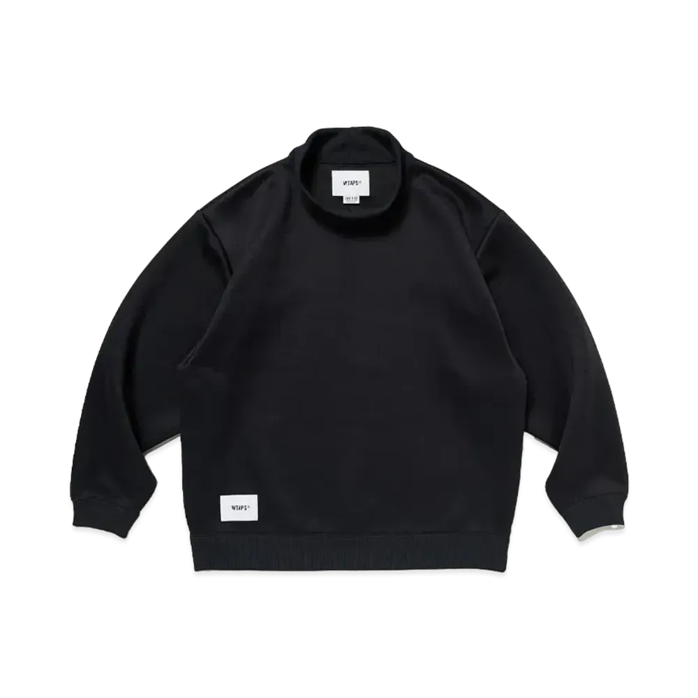WTAPS Mock Neck / Sweater / Poly. FortleSS "Black"