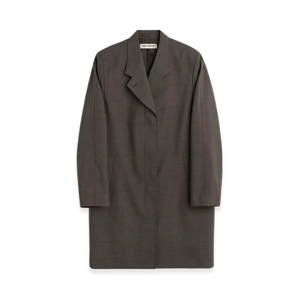 OUR LEGACY Women's Order Coat "Grey Atom Check Wool"