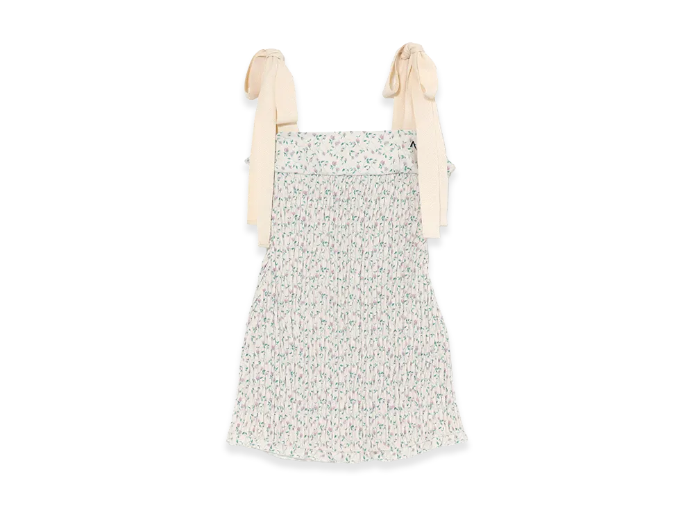 ANDMARY Women's Flora Ribbon Mini Dress "Ivory"
