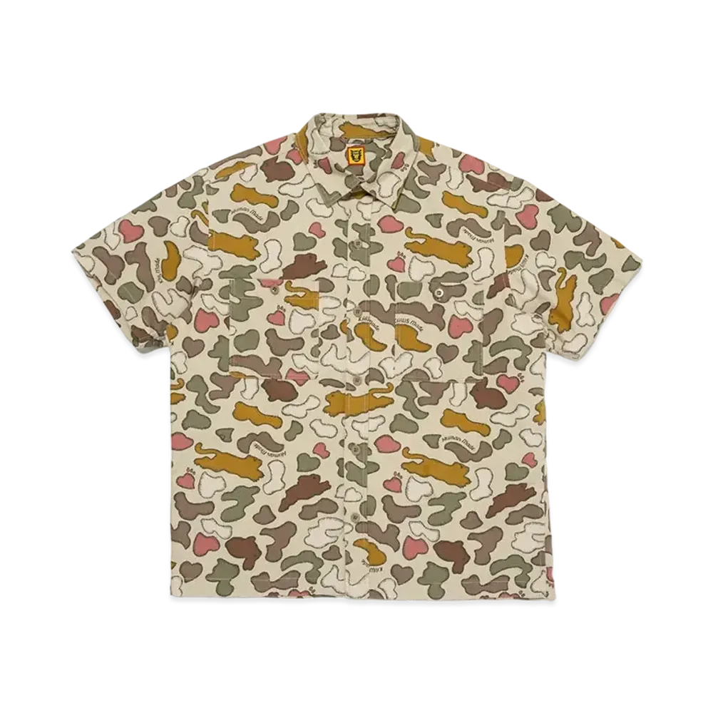 HUMAN MADE x KAWS Made Camo Shirt "Brown"