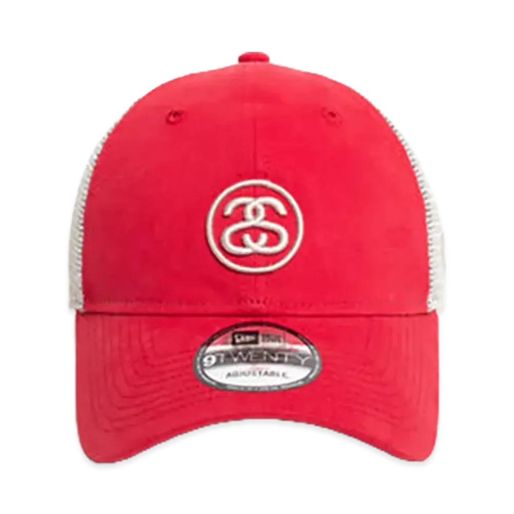 Stussy x NEW ERA 9Twenty SS Link Trucker "Red"