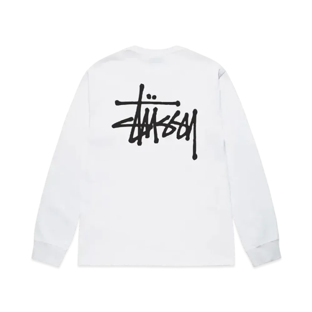 Stussy Basic Stussy LS Tee "White"