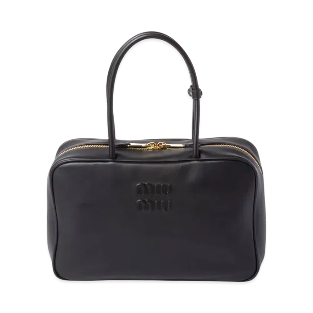 MIUMIU Leather Beau Bag "Black"